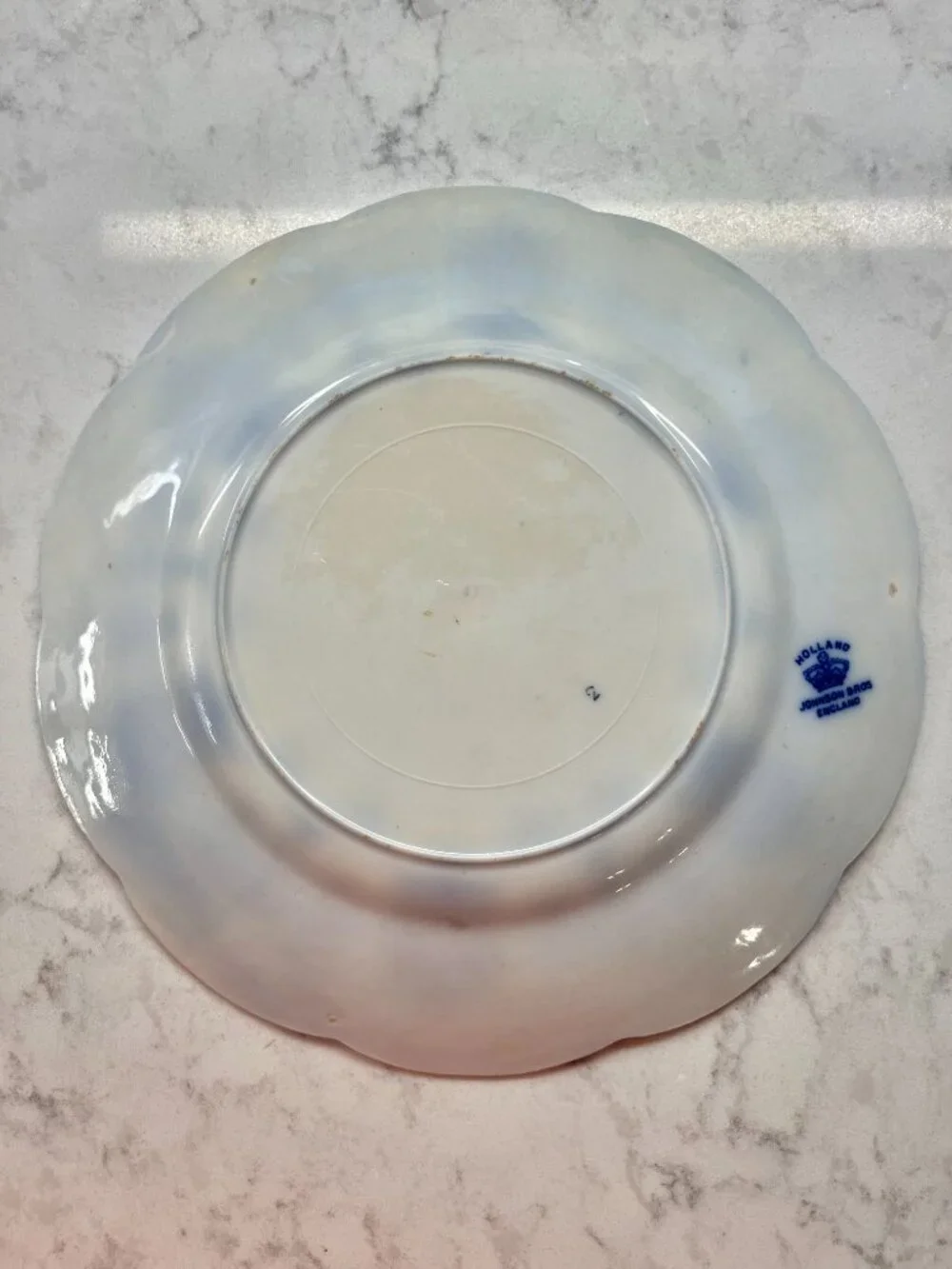 (5) Antique Johnson Brothers Holland Flow Blue 